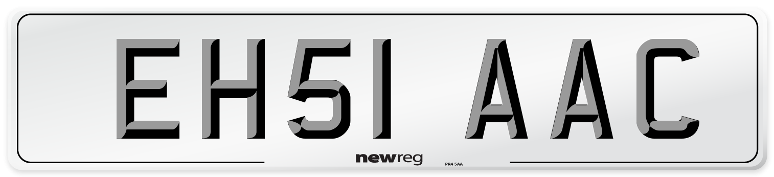 EH51 AAC Number Plate from New Reg